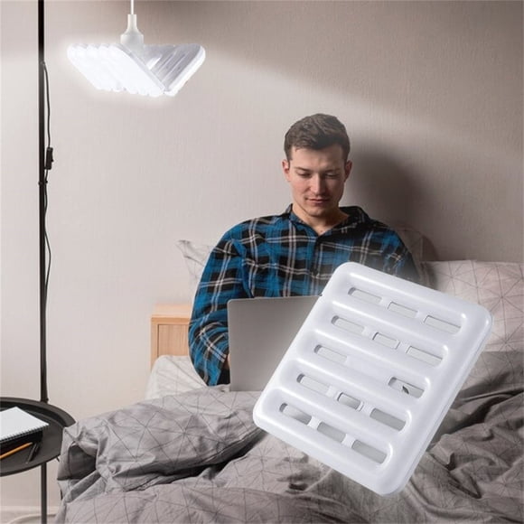 pstuiky Grille à DEL Bulb Haute Puissance Écoénergétique Base E27 Screw Super Lumineuse Design Pliable Lumière de Garage Couverture Grand 1 Paquet pour Éclairage de Garage