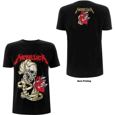 T-Shirt Unisexe Metallica Cœur Explosif (Impression au Dos)