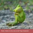 thumbnail image 1 of Cute Frog Ornament Realistic Painted Resin Animals Crafts Personalized Desktop Decor for Home Garden Courtyard(Little Frog Sleeping), 1 of 2