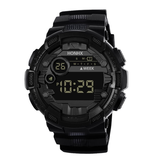 HONHX Luxury Mens Digital LED Watch Date Sport Men Outdoor Electronic Watch