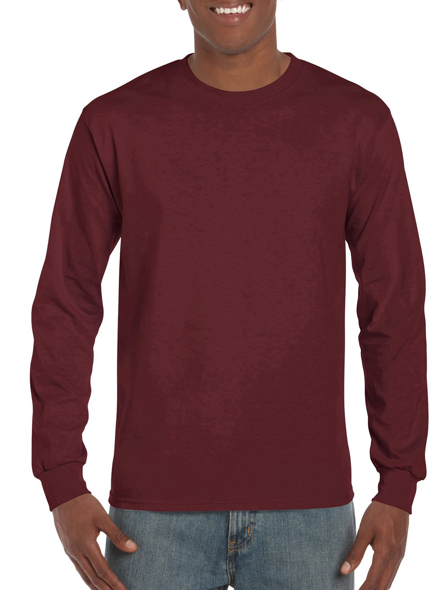 Gildan Mens Ultra Cotton Classic Long Sleeve T-Shirt