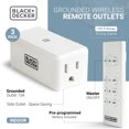 thumbnail image 4 of Black + Decker Prises Télécommandées Sans Fil au Sol (Lot de 3), 4 of 7