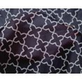 thumbnail image 4 of oneOone Silk Tabby Fabric Quatrefoil Block Printed Fabric 1 Yard 42 Inch Wide, 4 of 4