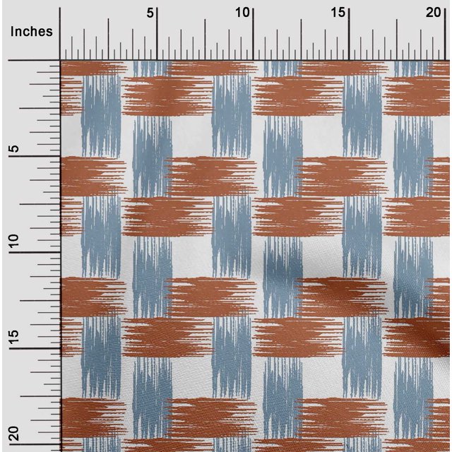 oneOone Tissu en Coton Flex, Imprimé Ikat, 40 Pouces de Large