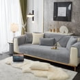 thumbnail image 4 of Velvet Fabric Sofa Cover, Furniture Protector with Non-Slip Design for Corner Sofas, Pet-Friendly Comprehensive Protection, Easy Installation and Machine Washable Sofa Slipcover, 4 of 8