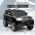 thumbnail image 4 of GloryStar 12V Licensed Toyota Land Cruiser Ride-On Car, Remote Control, 3 Speeds, Music, Horn & LED Lights, 4 of 8