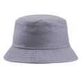 thumbnail image 2 of Bucket Hat Portable Solid Color Folding Fisherman Sun Hat Outdoor Men Women Bucket Cap, 2 of 6