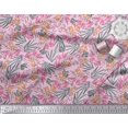 thumbnail image 2 of Soimoi Modal Satin Fabric & Orchids Floral Printed Craft Fabric by The Yard 42 Inch Wide, 2 of 3