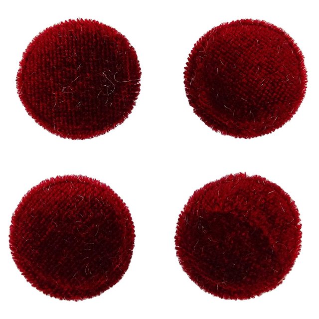 12 Pieces Solid 2 Holes Sewing Velvet Fabric Cloth Covered Scrapbooking Craft Buttons