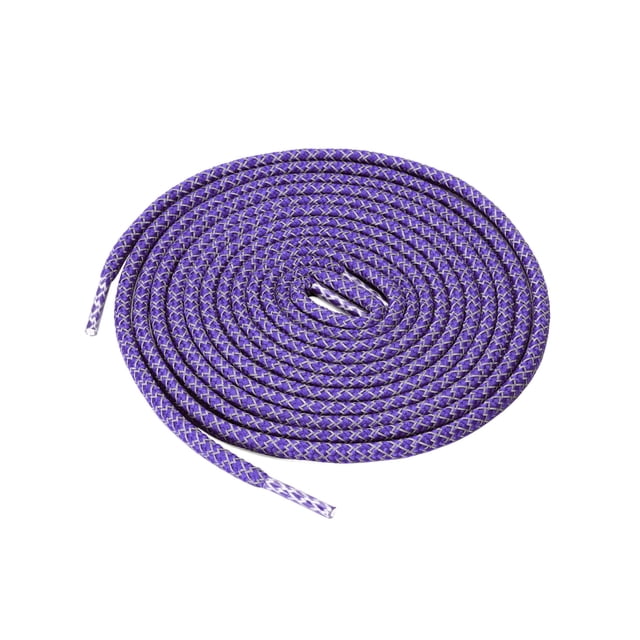 INSPIRE CHIC 2 Paires Lacets Ronds Élastiques Réfléchissants Unisexes pour Espadrilles Violet Foncé 120 cm/47.2 Pouces