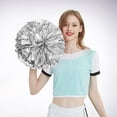 thumbnail image 1 of Event & Party Cheerleading Handheld Colorful Flowers Performance Accessories for Sports Activities Practical Lightweight Double Finger Buckle Design Off 2PCS, 1 of 3