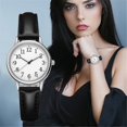 thumbnail image 1 of Sleek Minimalist With Strap Dial Women‘s Quartz Leather Watch Gift Watch, 1 of 2