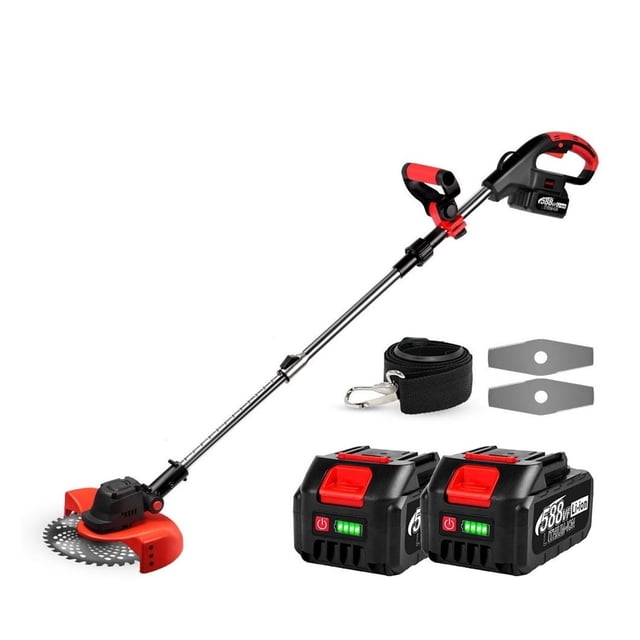 4000W 36000RPM Brushless Cordless Electric Lawn Mower Handheld Foldable Garden Pruning Power Tools ,Easy to Use