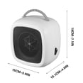 thumbnail image 3 of Wzzjkit Space Heater, Portable Electric Heater Adjustable Angle for Indoor Use, Upgraded Small Desk Heater with Overheat Protection for Bedroom, Office, 3 of 9