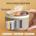thumbnail image 2 of RYGRZJ Round Portable Insulated Lunch Box Thermal Bag for Lunch Picnic Food Storage!, 2 of 5