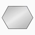 thumbnail image 2 of Kate and Laurel Rhodes Modern Hexagon Wall Mirror, 31" x 22", Black, Chic Geometric Wall Mirror, 2 of 2