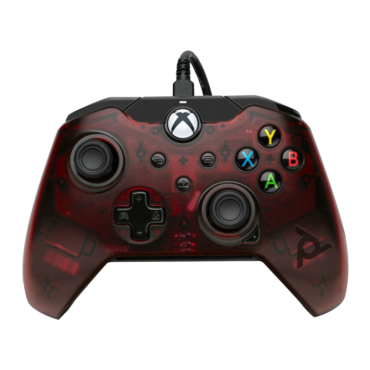 PDP Gaming Wired Controller: Crimson Red - Xbox Series X|S, Xbox One, Xbox, Windows 10, 049-012-NA-RD