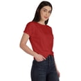 thumbnail image 2 of Inkmeso T-shirt Court d'Été à Nœud Torsadé à l'Avant pour Femmes à Manches Courtes, 2 of 8
