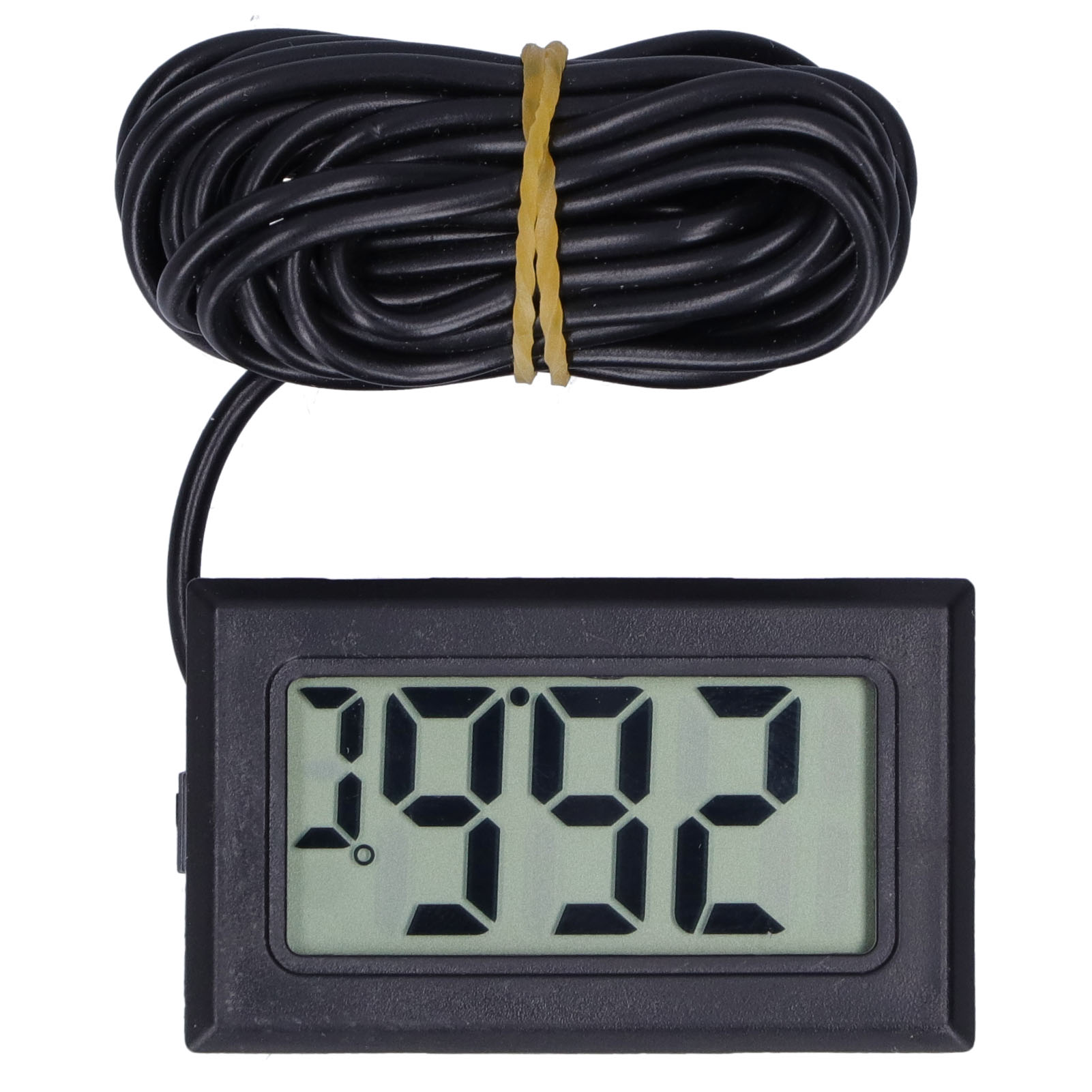 Digital Hygrometer,, -50-110 Degrees Celsius  LCD Display Impact Resistance Digital Temperature Meter,  For Garden For Greenhouse For Smart Home For Humidors Black