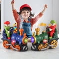 thumbnail image 4 of Classic Retro Battery Powered Children's Train Toy with Omnidirectional Movement Music and Light Effects for Toddlers Educational, 4 of 4