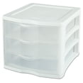 thumbnail image 1 of Sterilite 3 Drawer White Unit, 1 of 7