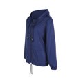 thumbnail image 3 of TheFound Packable Rain Jacket Hooded Windbreaker with Adjustable Drawstring, 3 of 9