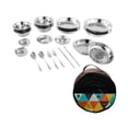 thumbnail image 3 of Maytalsory Stainless Steel Plates and Bowls Camping plate,bowl,sauce dish,and Utensils Set Camping Set for Picnic 36pcs, 3 of 6