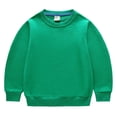 thumbnail image 1 of WUANDIXFA Chandail à Manches Longues pour Enfants, Printemps et Automne, Dessin Animé, Col Rond, Chandail pour Enfants, Coton, Hauts pour Bébé, Vert, 7-8 Ans, 1 of 2