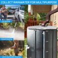 thumbnail image 2 of Collapsible Rain Barrel 53 Gallon Rainwater Collection Storage Tank with Garden Hose, Black, 2 of 11