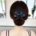 thumbnail image 3 of Rhinestone Flower Hair Clip Bun Maker for Easy Hairstyling, 3 of 3