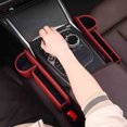 thumbnail image 4 of Black Car Passenger Side Seat Gap Storage Box Multifunctional Storage Pu Leather Organizer Black B #hj1W8, 4 of 7