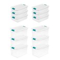 thumbnail image 1 of Sterilite 64 Qt Stacking Container (6 Pack) & 32 Qt Storage Boxes (6 Pack) for Home or Garage Organization, 1 of 12