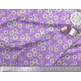 thumbnail image 3 of Soimoi Rayon Fabric Leaves & Aster Floral Decor Fabric Printed Yard 42 Inch Wide, 3 of 3