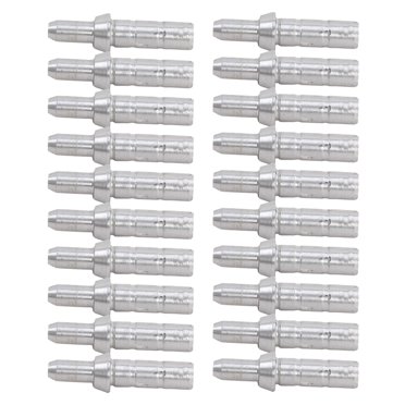 1 Pack 20pcs Hunting Archery Arrows Arrow Tail Aluminum Arrow Archery Hunting Compound Bow Arrow (Silver）