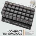 thumbnail image 2 of MEDca Monthly Pill Organizer - 4 Times Daily, 32 Large Pill Cases, 2 of 9