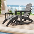 thumbnail image 3 of Weather Resistant Outdoor Footstool,HDPE Adirondack Ottoman Footrest for Adirondack Chairs, Porch, 3 of 8