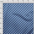 thumbnail image 3 of oneOone Georgette Viscose Medium Blue Fabric Geometric Quilting Supplies Print Sewing Fabric By The Yard 42 Inch Wide, 3 of 5