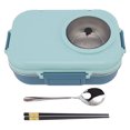 thumbnail image 3 of Thermal Lunch Box, Double Layer Insulated Bento Box 1100ml  For Home For Picnic For Office Blue, 3 of 8