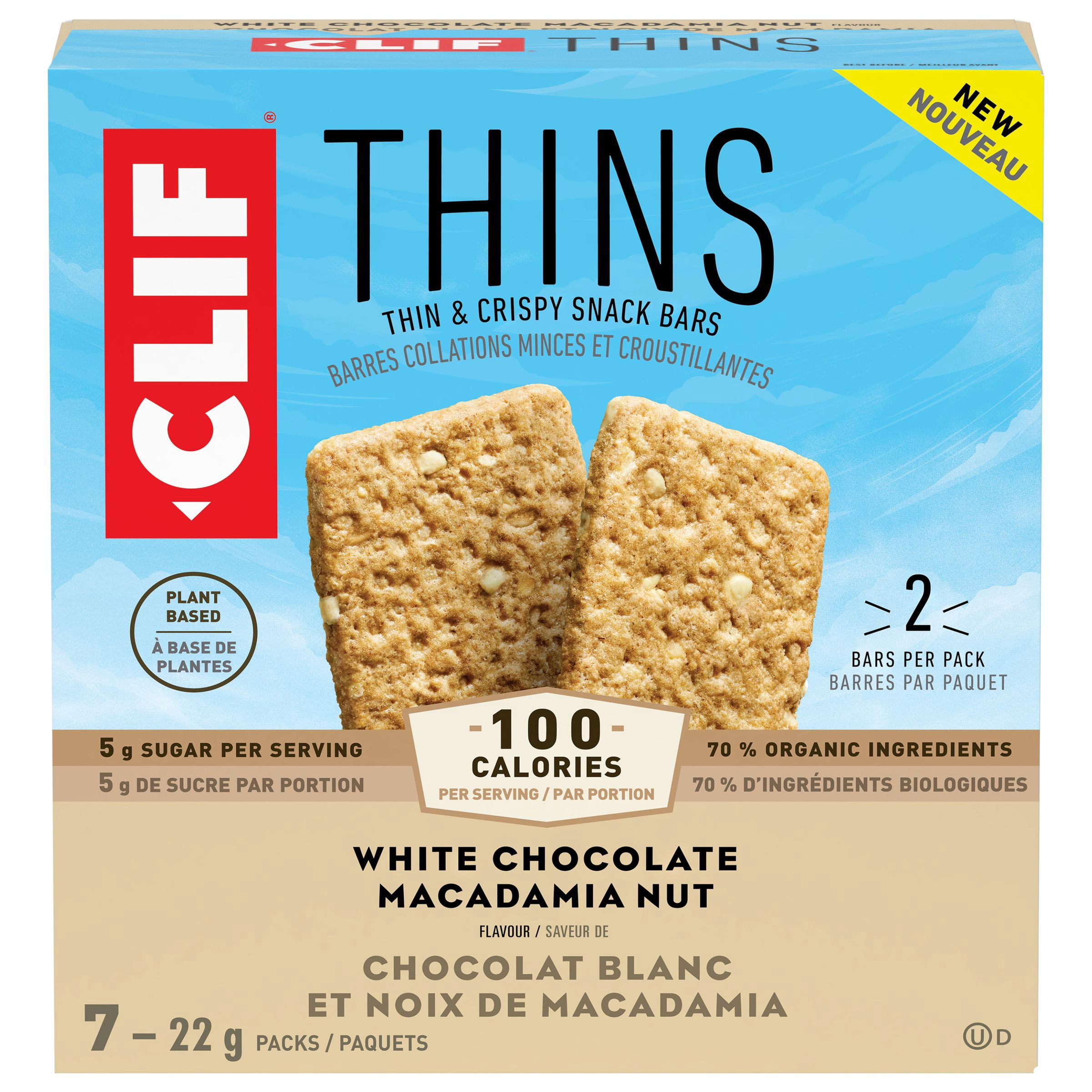 CLIF Thins White Chocolate Macadamia Nut 7 bars