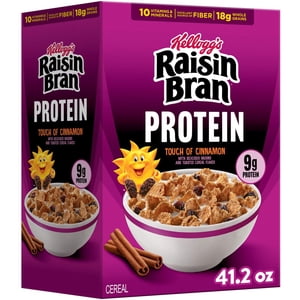 Raisin Bran 9g Céréales pour le petit déjeuner de protéines, 41.2 oz