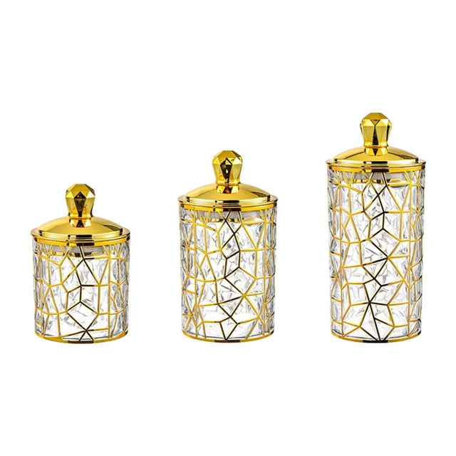 Siruishop 3 Pcs Bocal à Café, Pot à Biscuits, Portable, Contenant de Rangement pour Aliments Contenant de Rangement pour Grains de Café pour Sucre Noix Collations Pâtes B