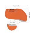 thumbnail image 2 of Unique Bargains Protection Sleeve Visible Window Golf Club Iron Head Covers Orange 10 Pack, 2 of 5