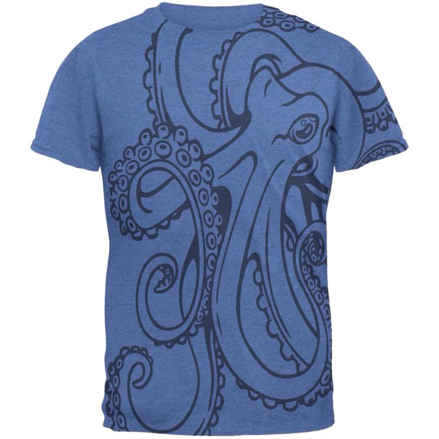 Octopus T-shirt pour Homme Outline