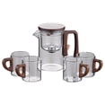 thumbnail image 2 of Huayishang Glass&Bottle Water Separation Glass Teapot With Wooden Handle Teapot Glass Teapot With Infuser Magical Teapot Glass Glass Teapot With Strainer Filter Teapot With Infusers, 2 of 9