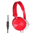 thumbnail image 3 of S1 Portable 3.5mm Wired Headset Stereo Foldable Headphones with Microphone Red, 3 of 8