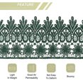 thumbnail image 4 of Uxcell 3.14 inch Wide 10 Yard Lace Ribbon Floral Pattern Dark Green Embroidered Lace Trim for Sewing Making, Gift Wrapping, 4 of 5