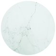 thumbnail image 1 of vidaXL Table Top White ?60x0.8 cm Tempered Glass with Marble Design, 1 of 3