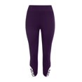 thumbnail image 4 of Pantalons de Mode pour Femmes Couleur Unie Taille Serrée et Fessier Relevé, 4 of 5