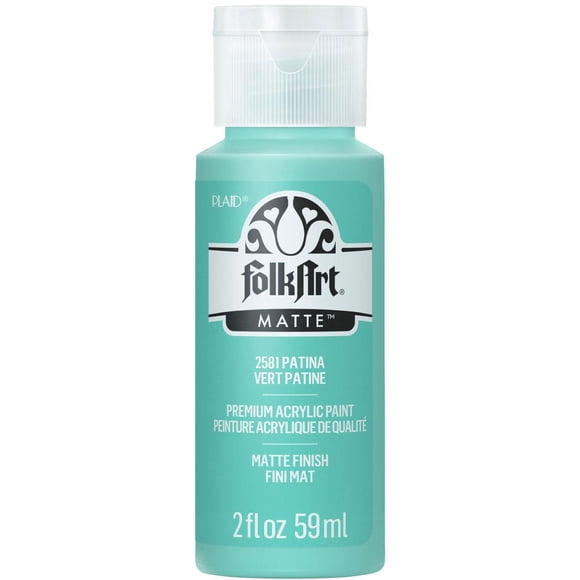 Folkart Matte Acrylic Craft Paint, 2 fl. oz., Patina