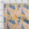 thumbnail image 1 of oneOone Cotton Cambric Fabric Rectangle & Triangle Geometric Print Sewing Fabric BTY 56 Inch Wide, 1 of 1